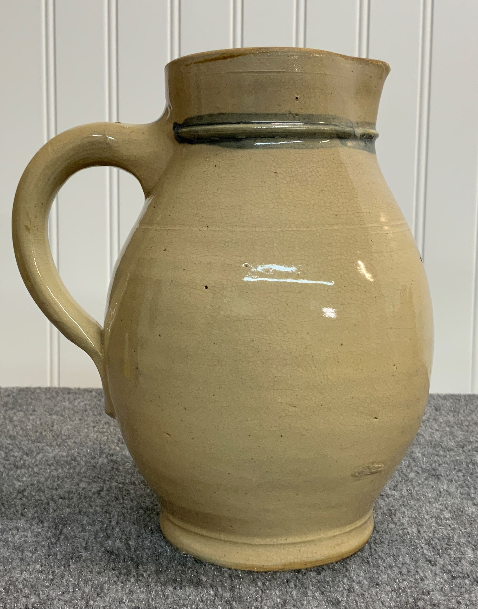 Incised Stoneware Pitcher - 5