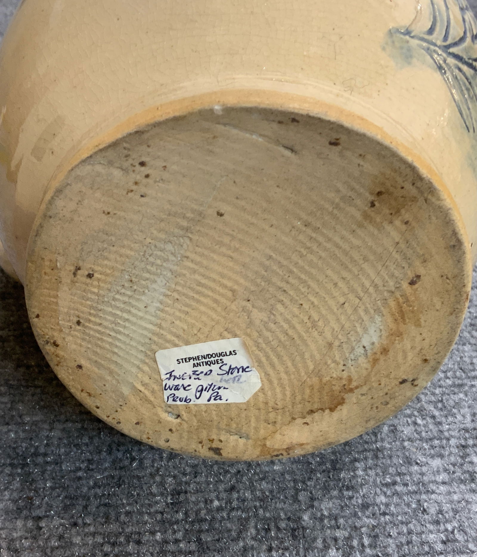 Incised Stoneware Pitcher - 9