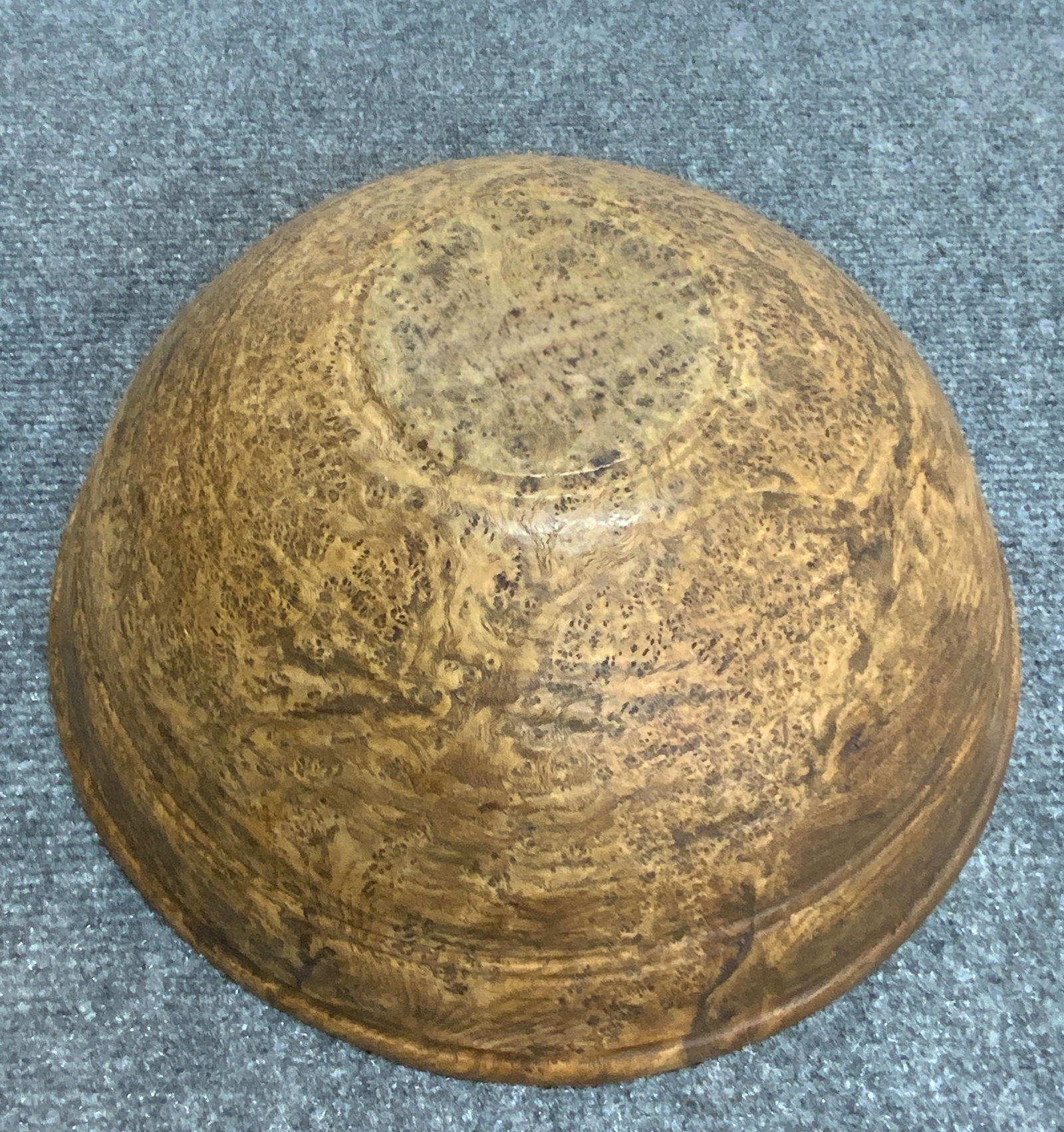 Lathe Turned Ash Burl Bowl - 4