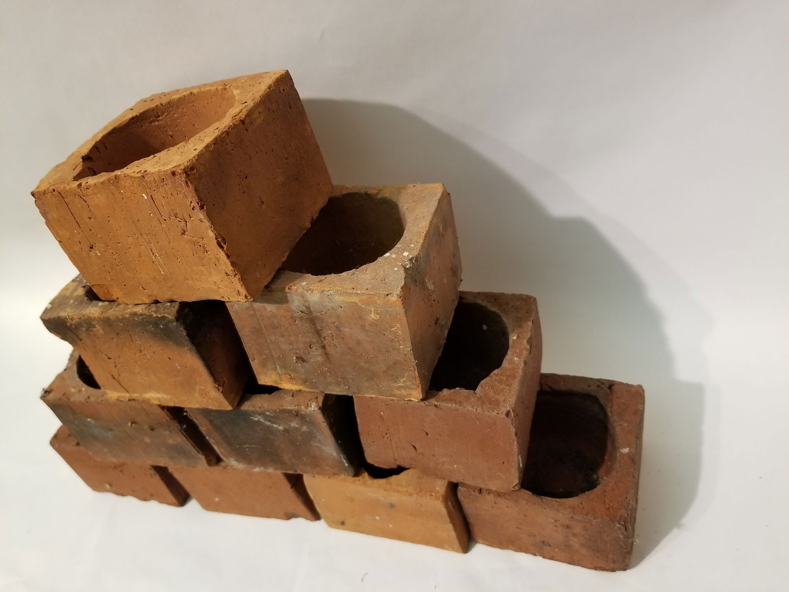 Terracotta pots, square, Maine