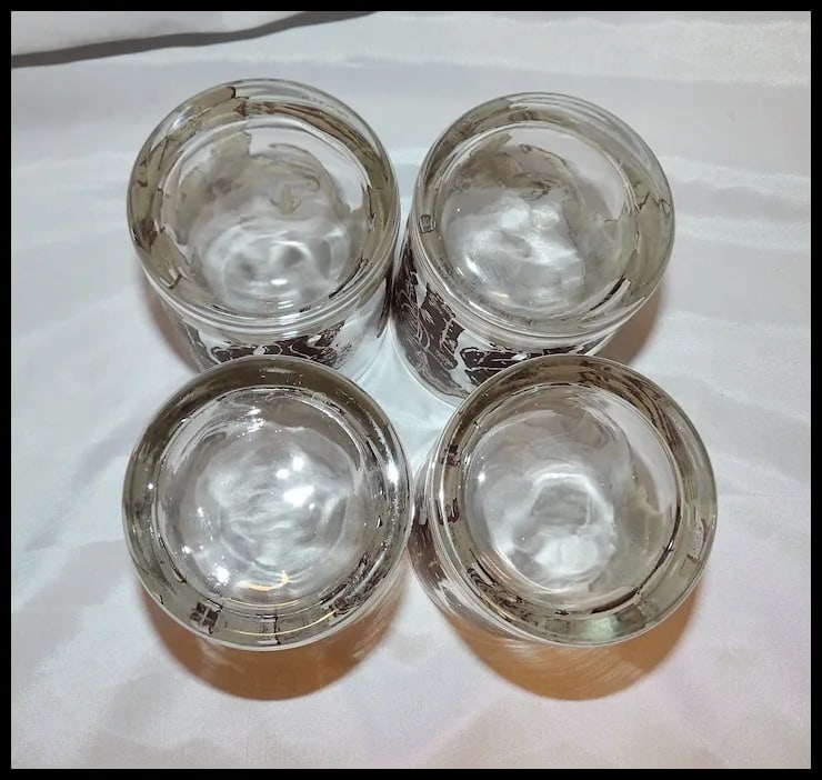 Vintage Tastesetter ELEPHANTS Safari Double Old Fashioned Cocktail Glasses - 7