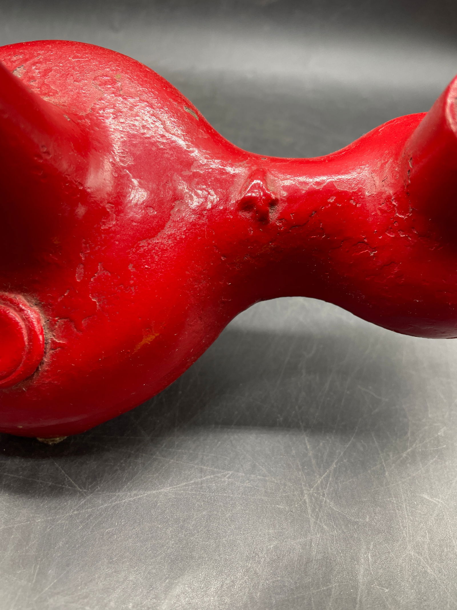 Antique Red Cast Iron General Store Candy Balance Scale with Basket #4 - 7