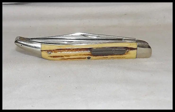 Queen Cutlery Co. #46 Toothpick Fish Knife in Winterbottom Bone - 2