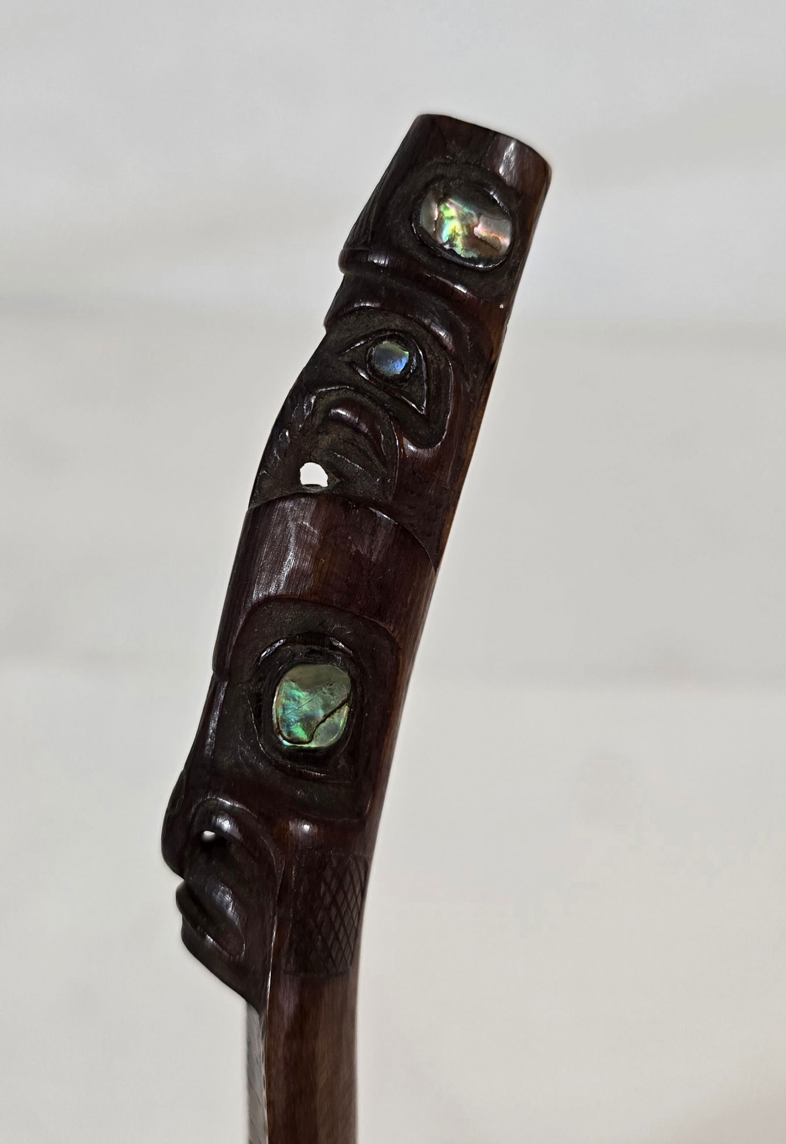 Haida carved horn spoon - 3