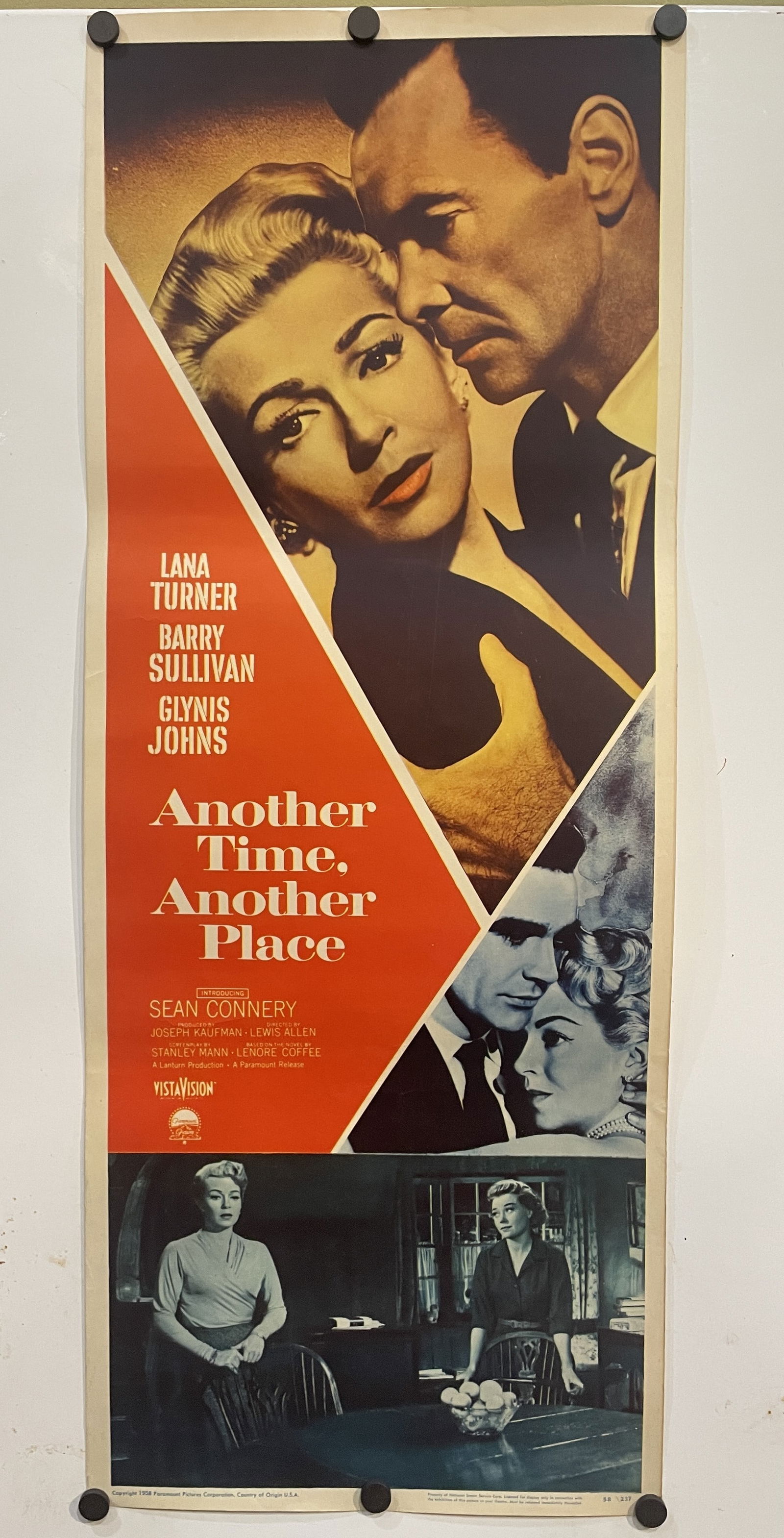 1958 Movie Poster ANOTHER TIME ANOTHER PLACE 36 x 14 (1 of 8)