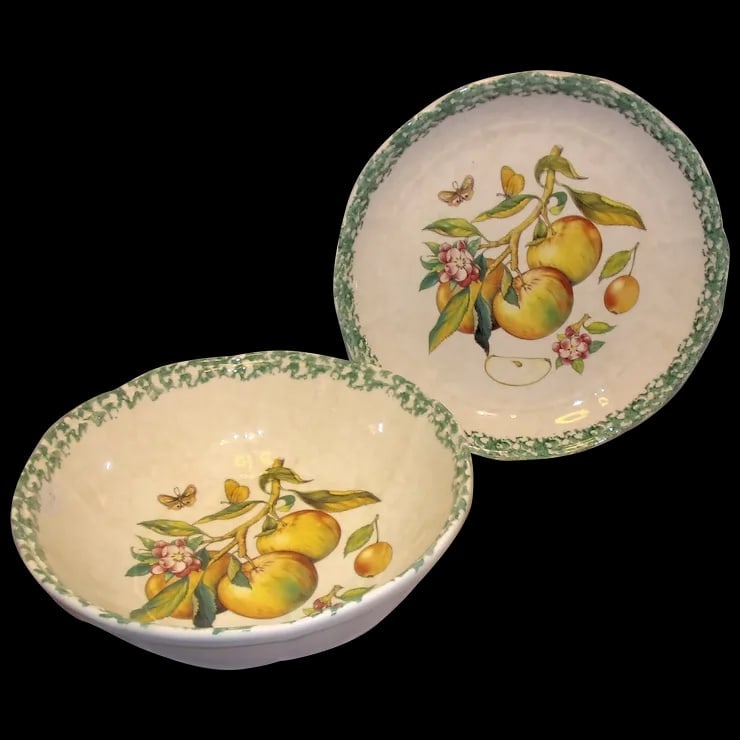 Italian Serving Pasta Bowl and Large Salad Bowl is Hand Painted & Made Exclusively for HiMark