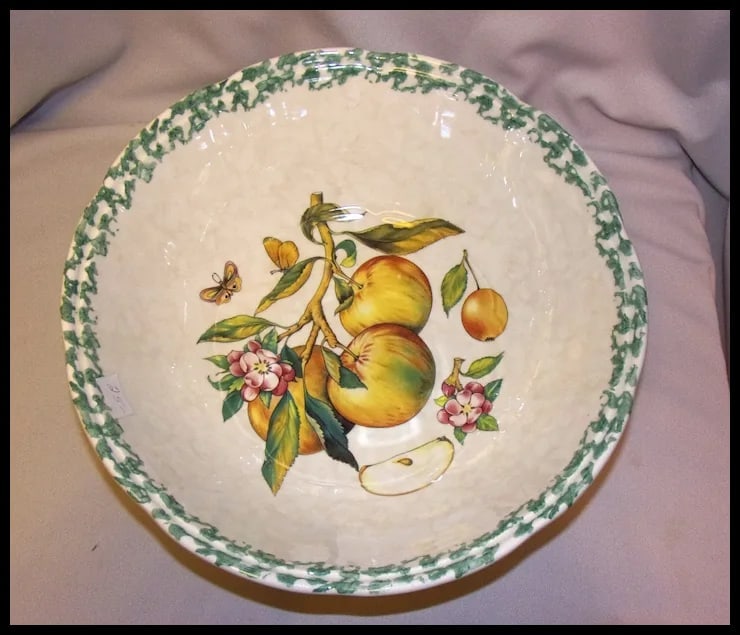 Italian Serving Pasta Bowl and Large Salad Bowl is Hand Painted & Made Exclusively for HiMark - 8