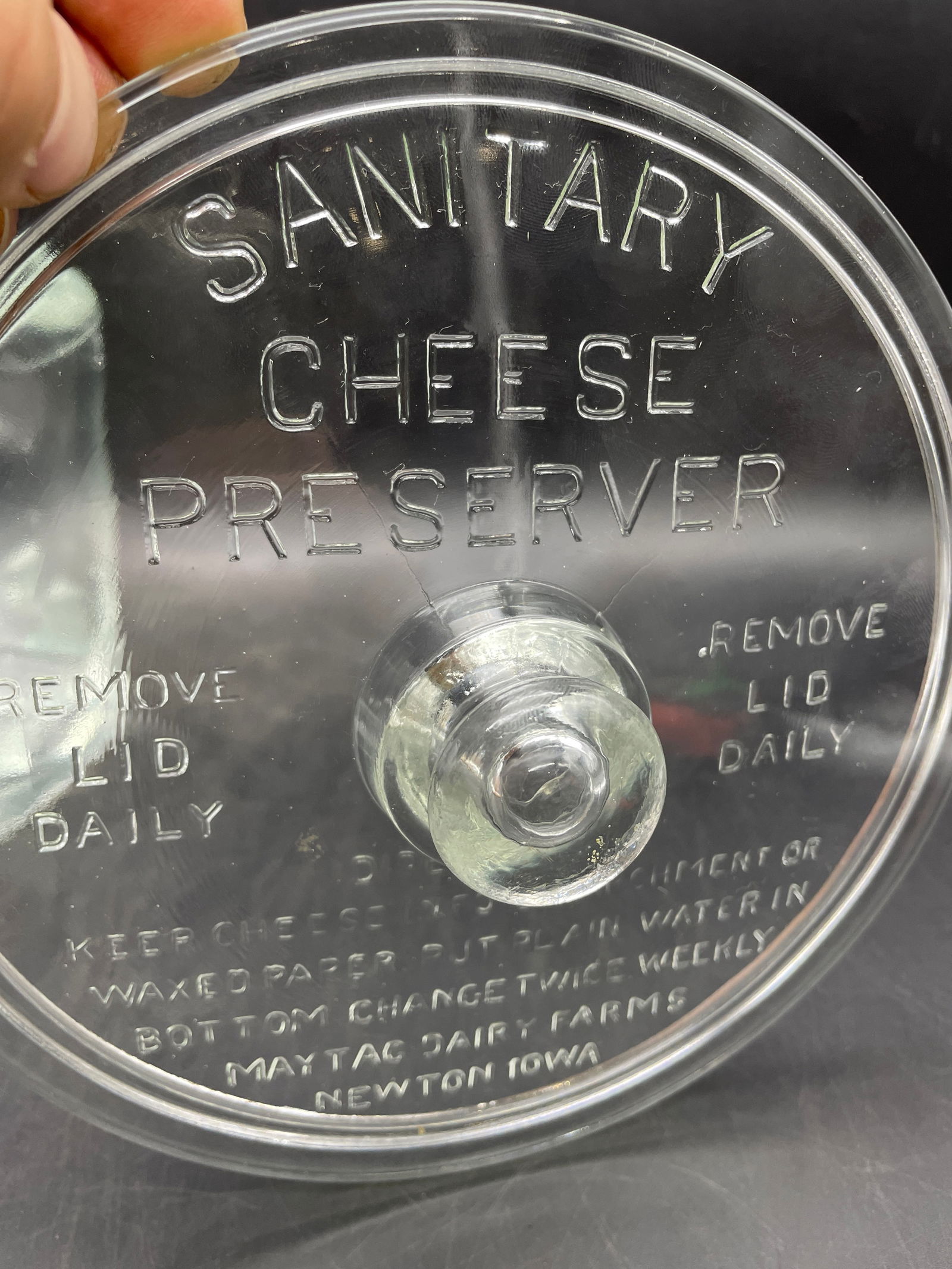 Vintage Sanitary Cheese Preserver Maytag Dairy Farms Newton Iowa - 6