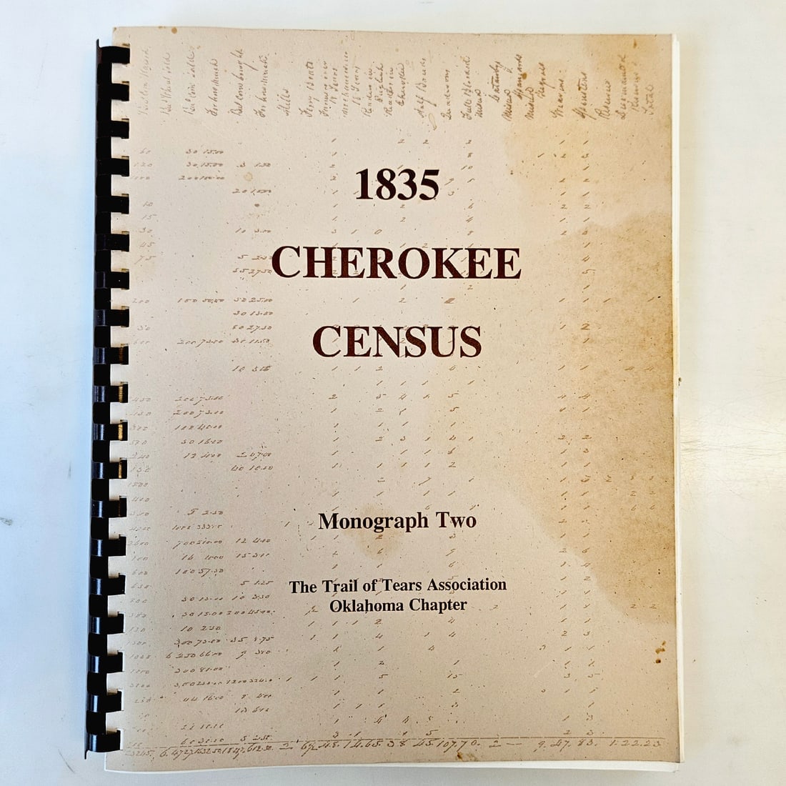 1835 Cherokee Census Monograph 2 Paperback Book 2002 (1 of 10)