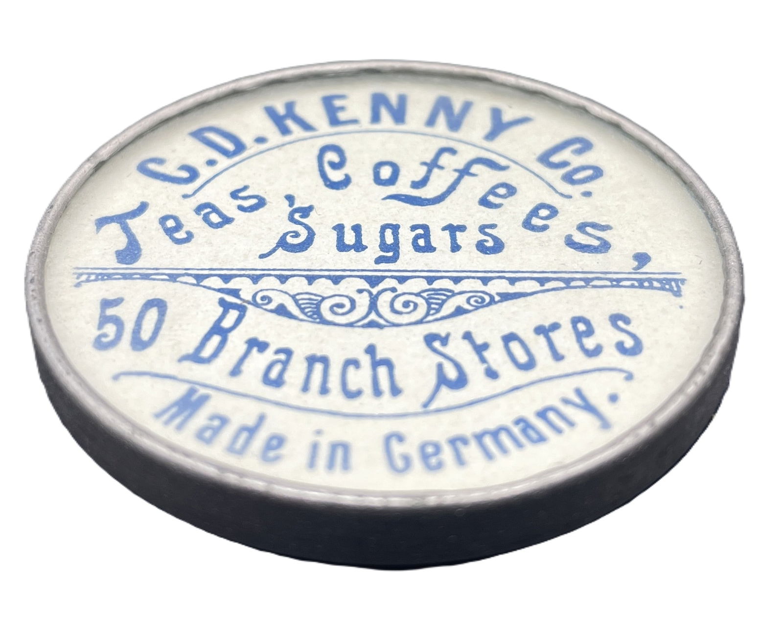 RARE C 1900 C. D. KENNY BALTIMORE POCKET MIRROR GERMANY 50 Stores - 2