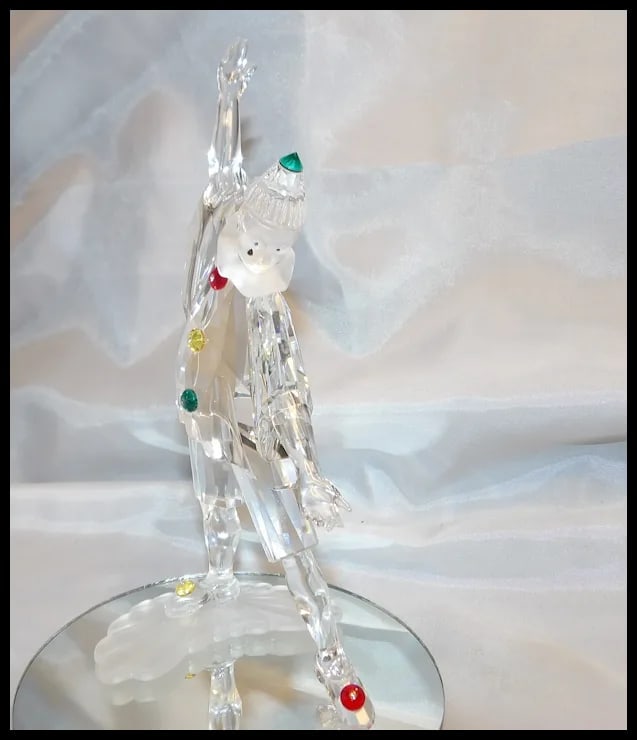 Swarovski Crystal 1999 Annual SCS Masquerade Pierrot Clown In Box - 2