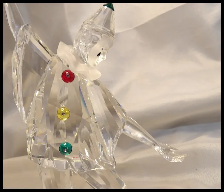 Swarovski Crystal 1999 Annual SCS Masquerade Pierrot Clown In Box - 5