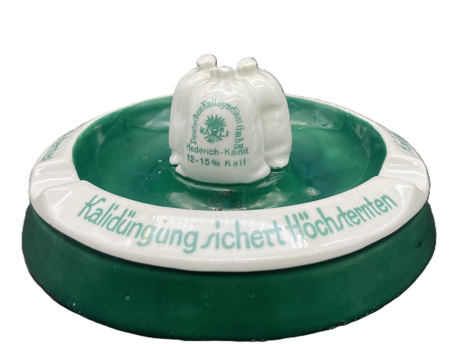 RARE Ashtray German Kalisyndicate Arno Fischer Ilmenau: Date/Period: APPROX 1920-30'S Dimension: approx 7" wide x 3 Material: CERAMIC Additional Information: RARE Ashtray German Kalisyndicate Arno Fischer Ilmenau Shipping: Domestic: Flat-rate of $12.00 to