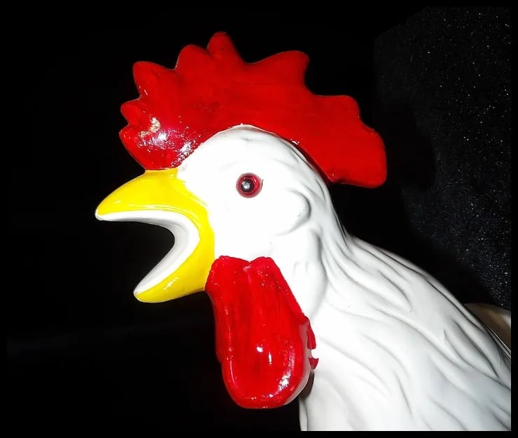 Enesco Rooster Head Kitchen Towel/Apron Holder - 3