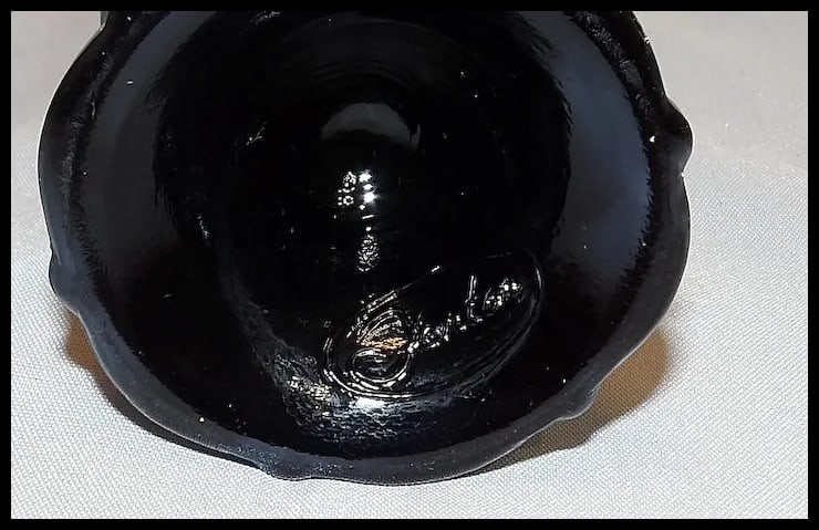 Fenton Amethyst Paneled Daisy Carnival Glass Toothpick Holder - 8