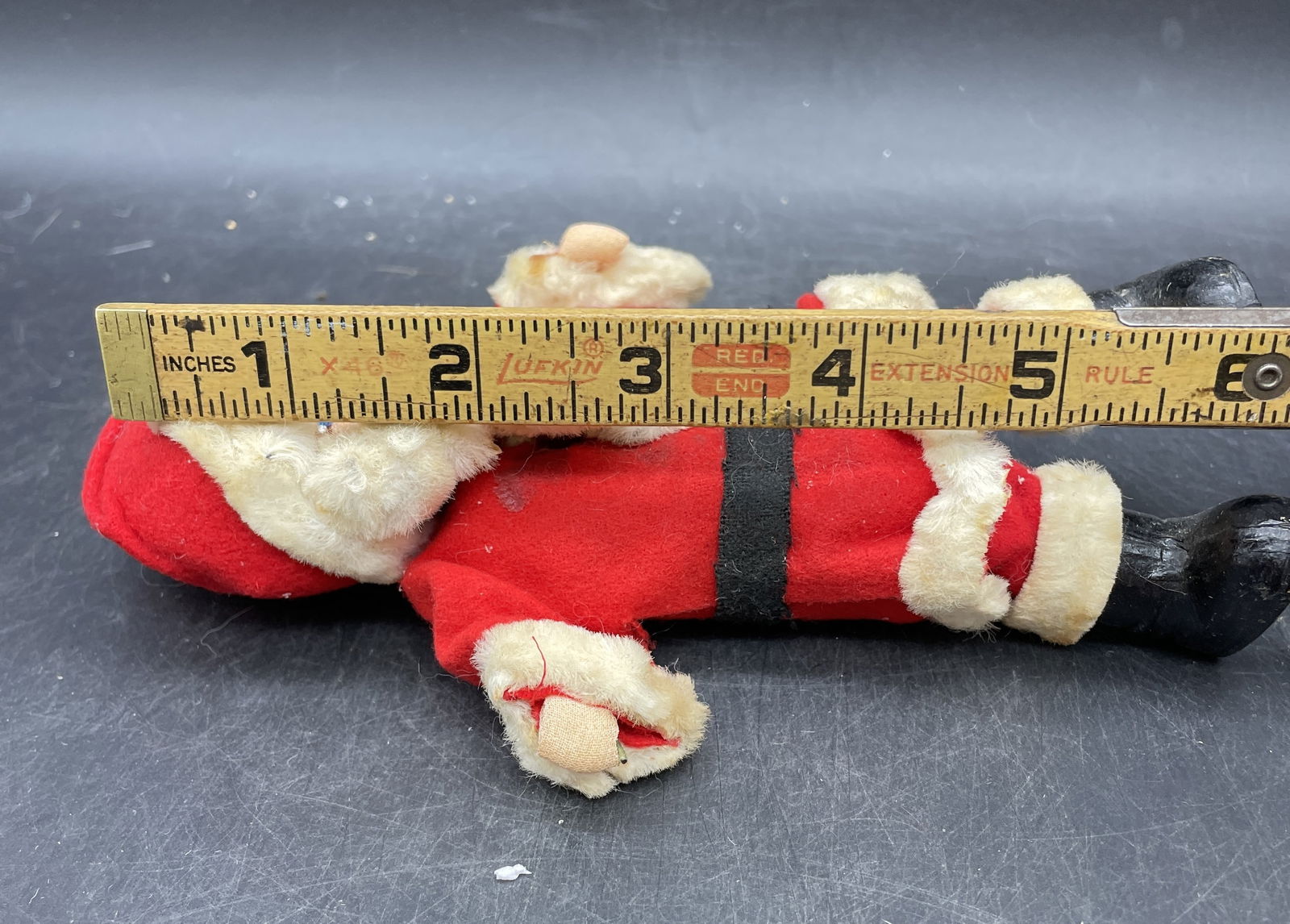 Primitive Folk Art Fabric Santa Retro Christmas - 7