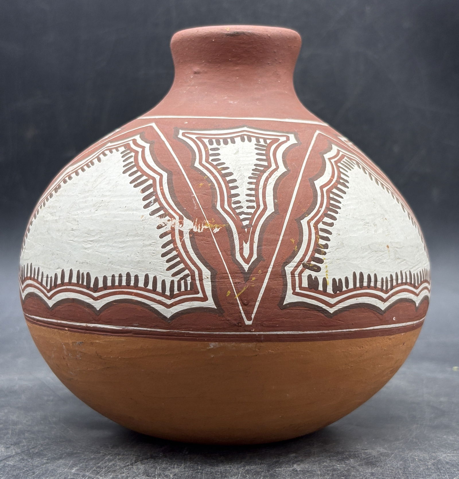 Vintage Quibor Lara Native Pottery Handpainted Signed Venezuela - 4