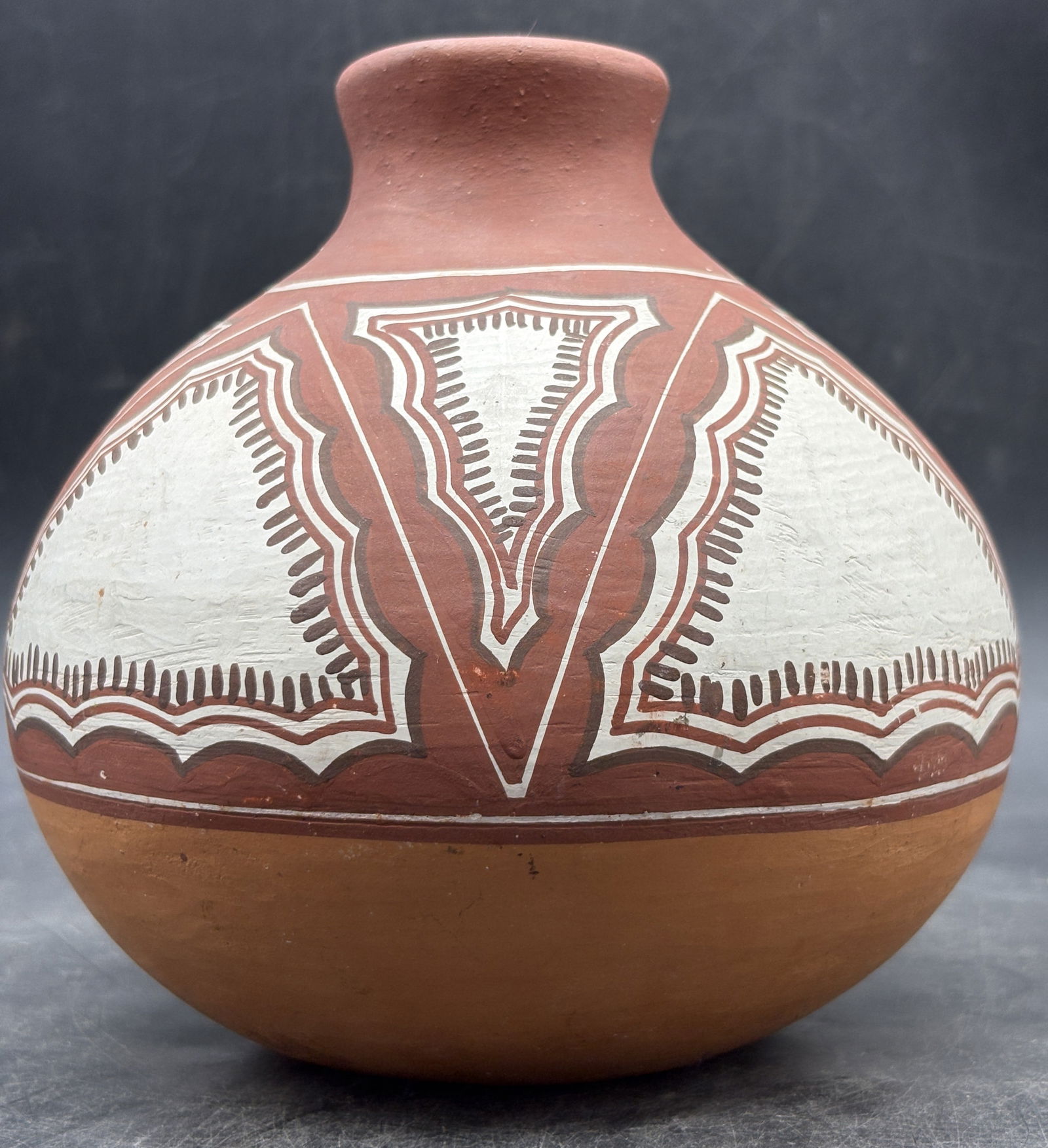 Vintage Quibor Lara Native Pottery Handpainted Signed Venezuela - 5