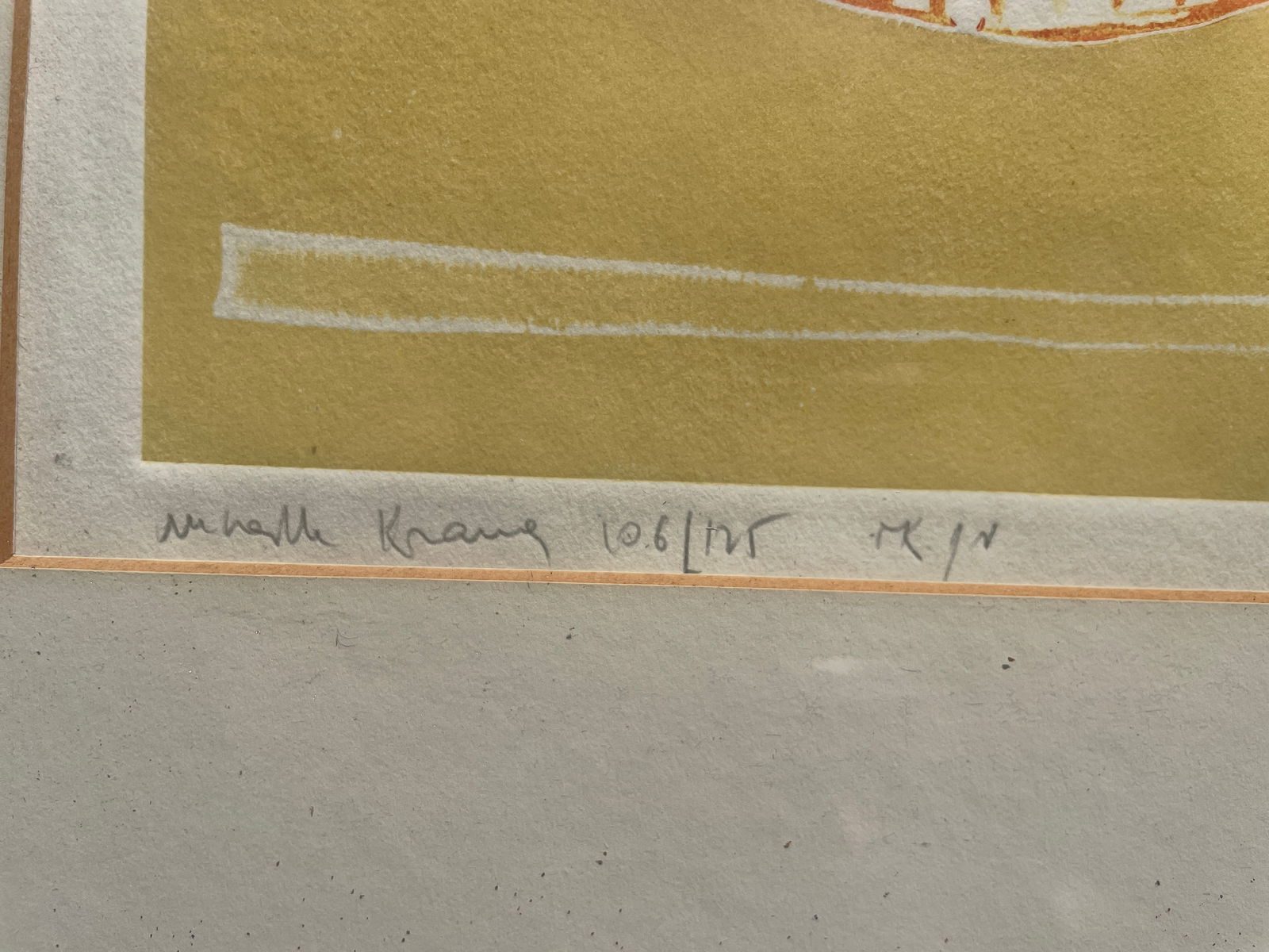 MIREILLE KRAMER LITHOGRAPH SIGNED 106/125 Framed - 3