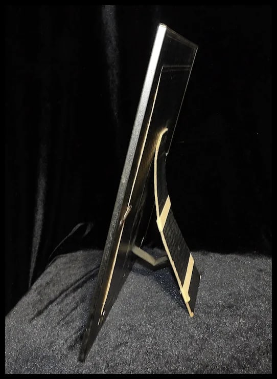 Reverse Painted Art Deco Picture Frame with Period Picture - 3