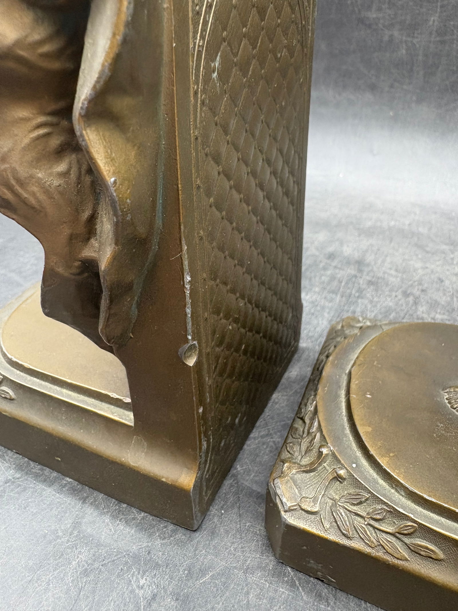 Antique 1920’s Loie Fuller Bronze Art Deco “Serpentine Dance” Girls Bookends - 7