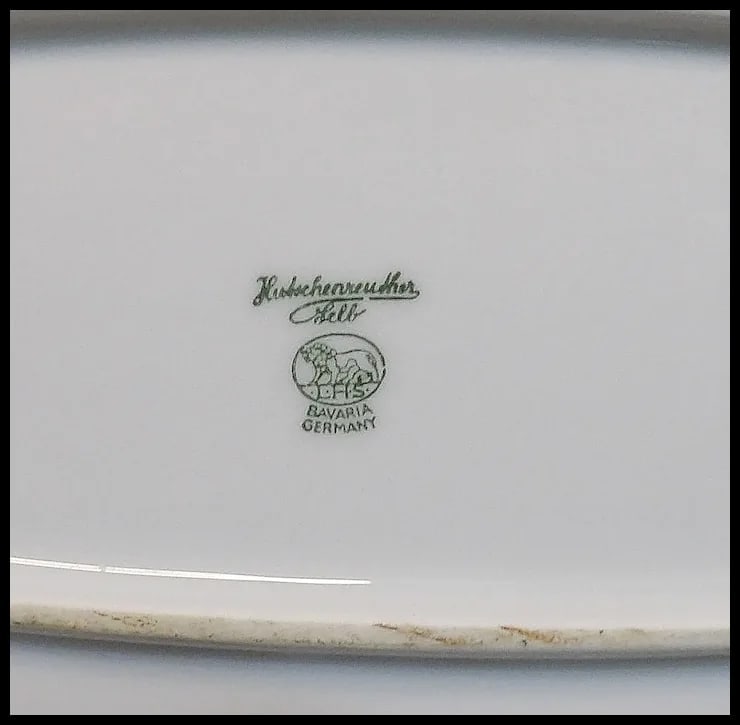 Vintage Hutschenreuther Selb Bavaria Germany Hand Painted Fish Platter & Plates Signed - 12