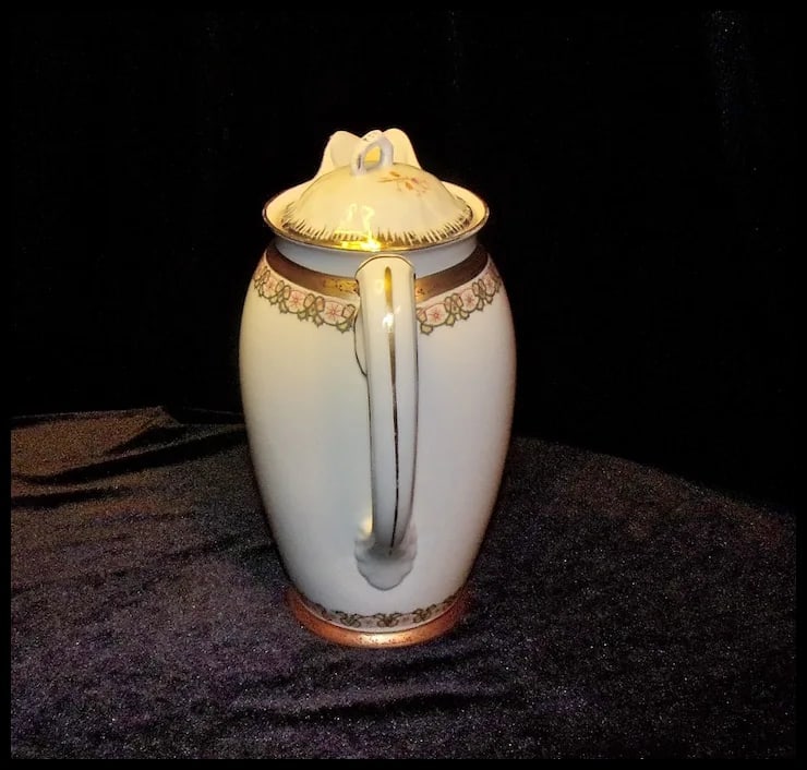 Antique Moritz Zdekauer Germany/ Czechoslovakia Coffee Pot - 4