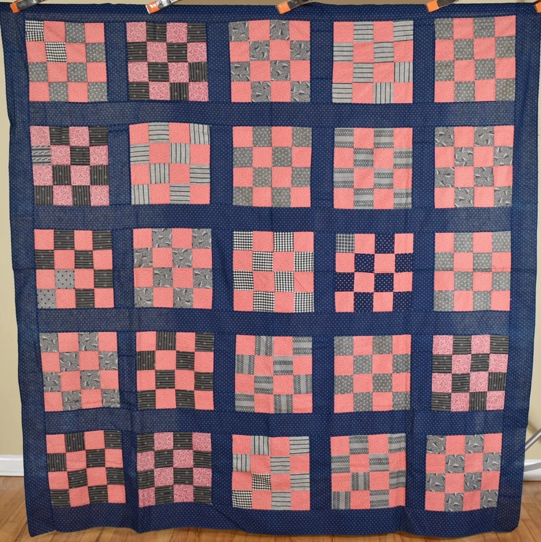 1880's 16-Patch Quilt Top (1 of 9)