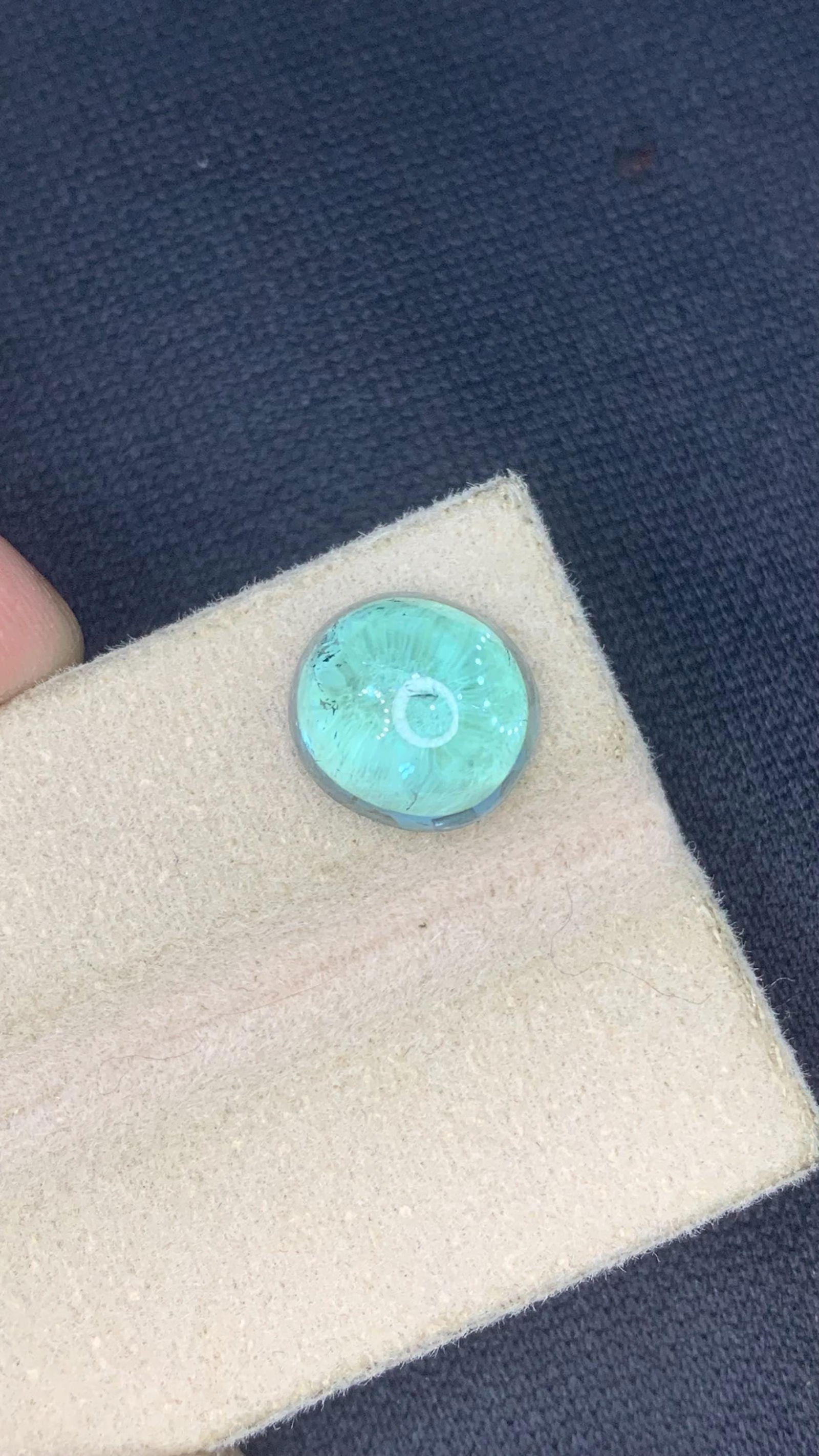 Pariba Color Natural Tourmaline Cabochon For Ring And Jewellery - 5.70 Carat: Title: Pariba Color Natural Tourmaline Cabochon For Ring And Jewellery - 5.70 Carat Description: Materials: Gemstone: Tourmaline Carat weight: 5.70 ������7