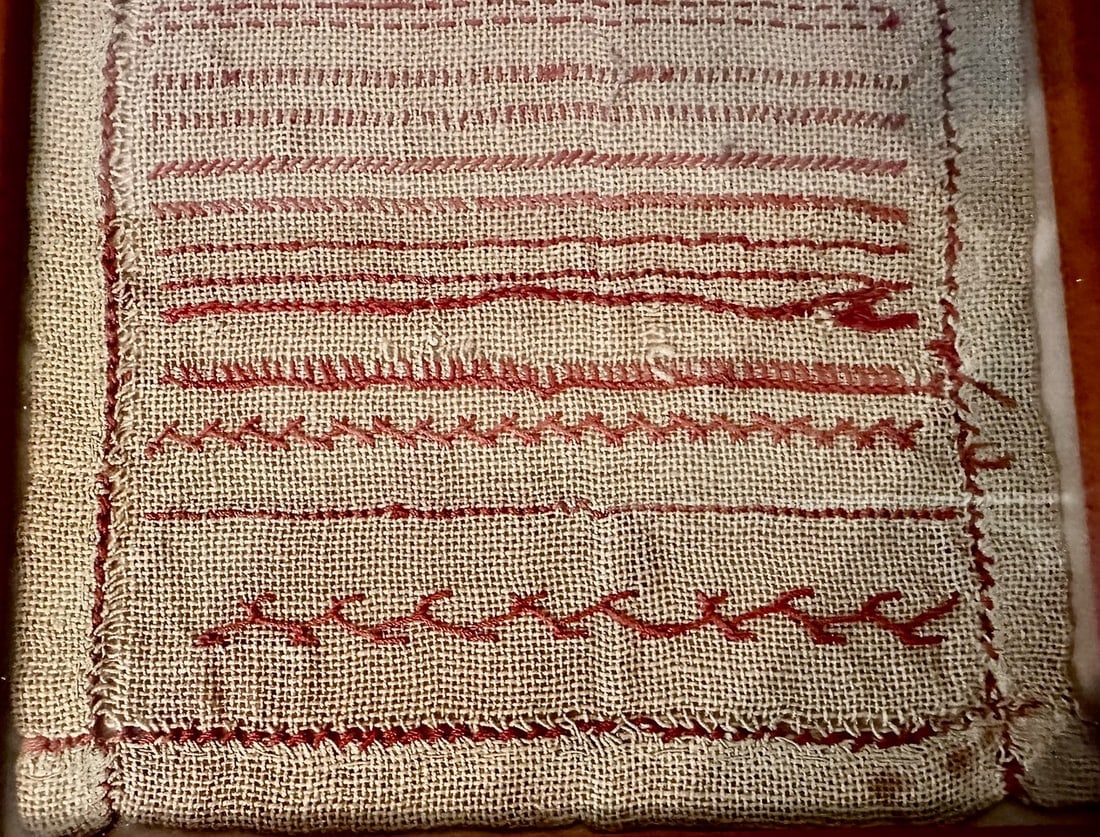 19th Century Needlework Practice Piece - 2