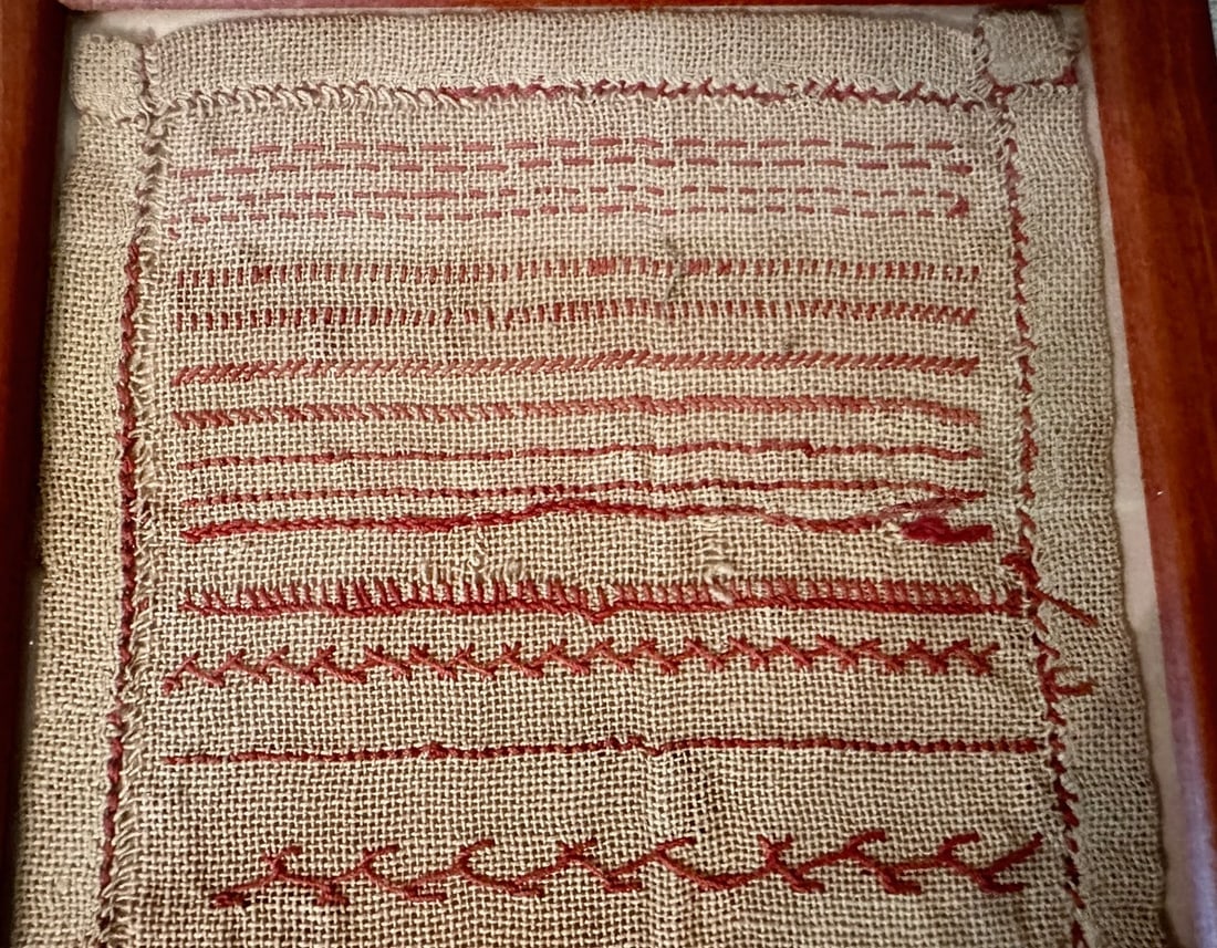 19th Century Needlework Practice Piece - 3