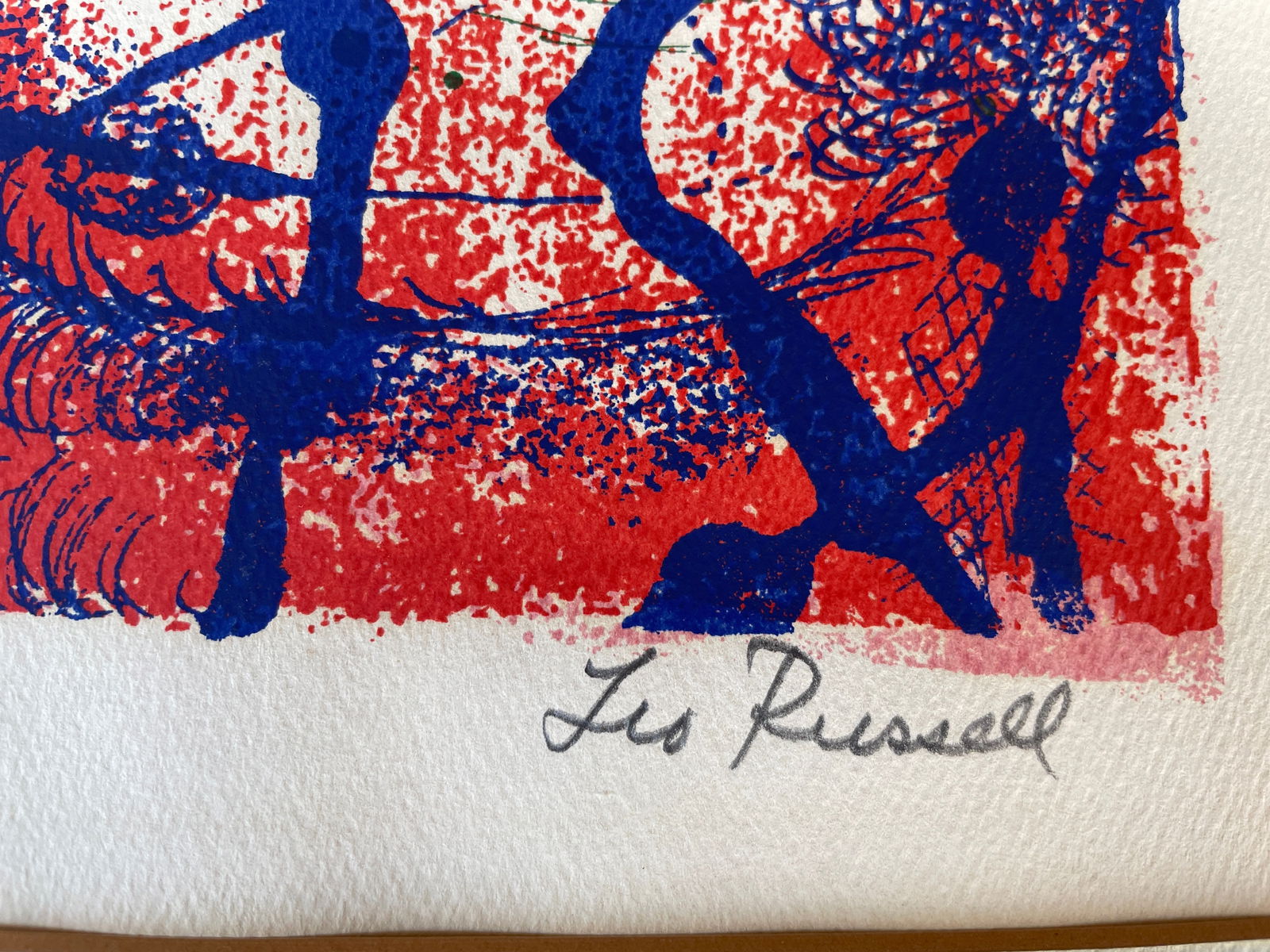 WPA Artist Signed, Leo Russell S/N Lithograph "Defensive Talisman" Surrealistic - 8