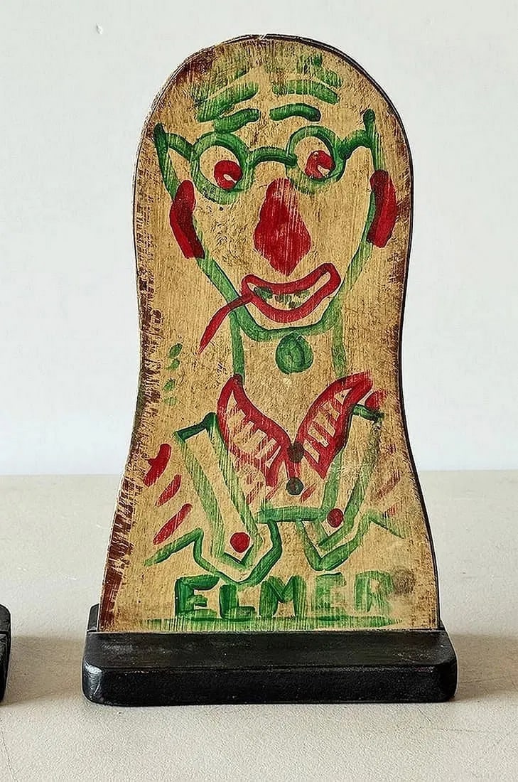 Pair of Carnival Knock Downs Elmer & Dr X Signed - 3