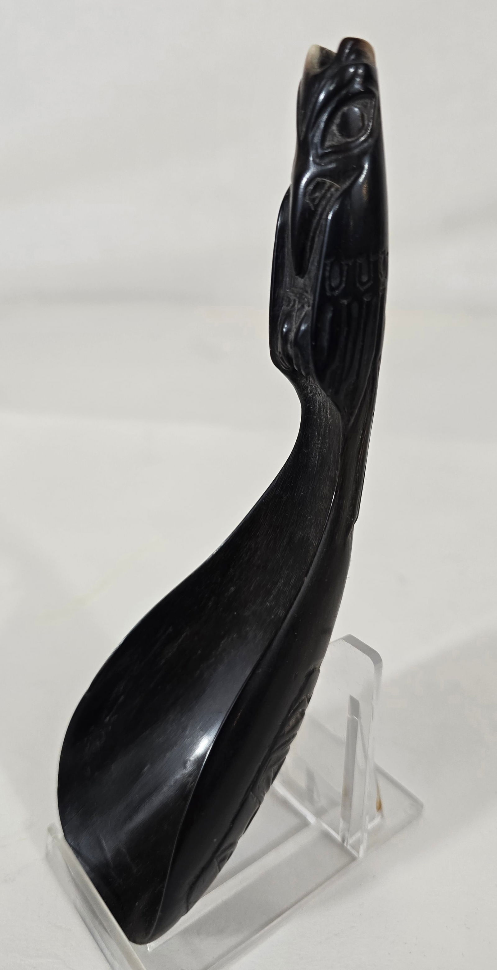Haida horn spoon