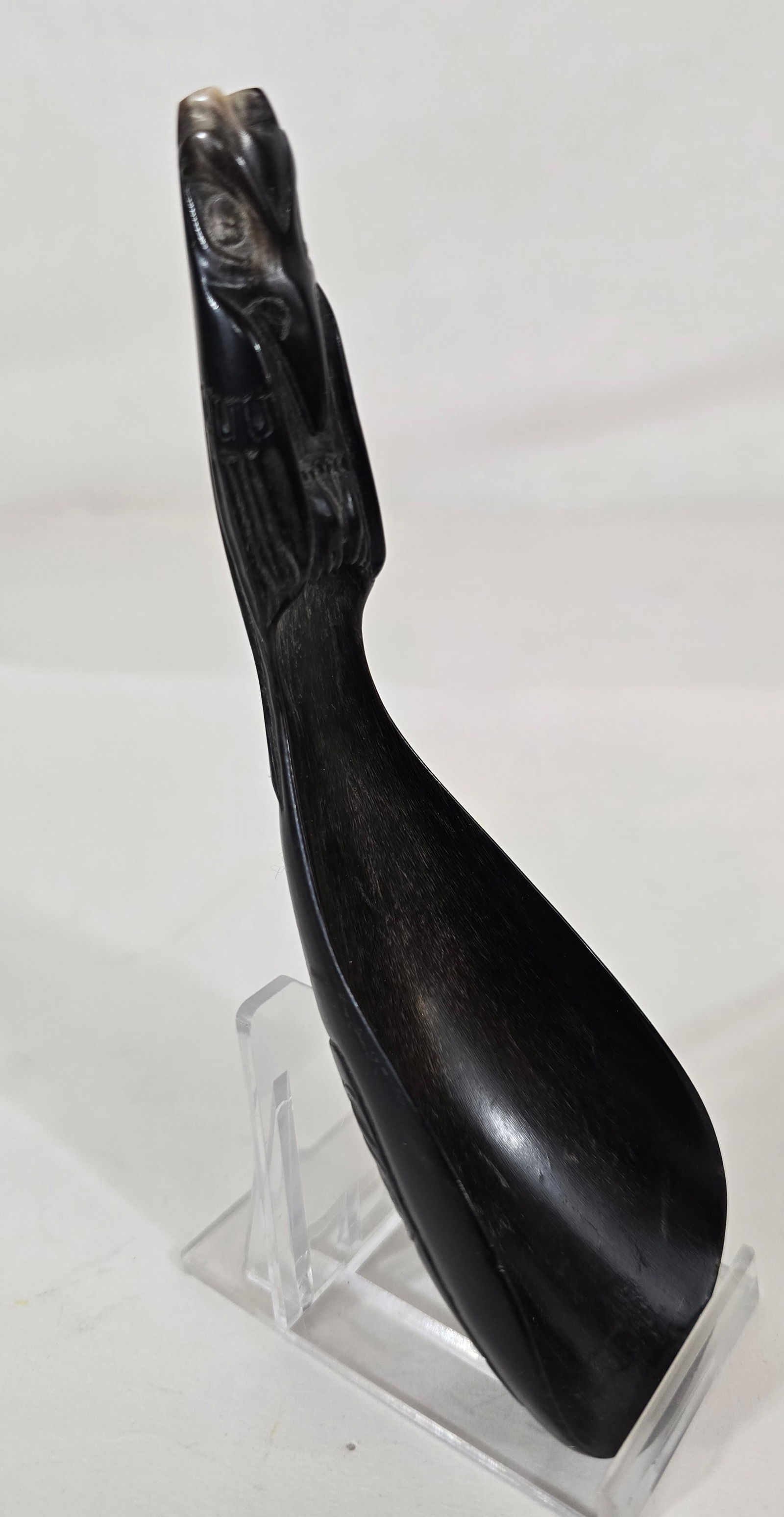 Haida horn spoon - 8