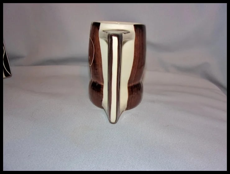 Purinton Pottery Slip Ware MCM Brown Intaglio Grand Mug - 4