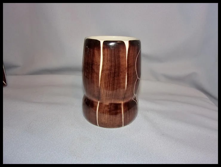 Purinton Pottery Slip Ware MCM Brown Intaglio Grand Mug - 6