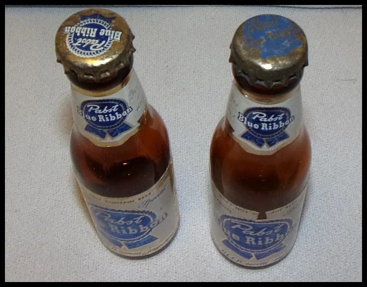 Vintage Pabst Blue Ribbon Miniature Beer Bottle by Bills Milwaukee - 3