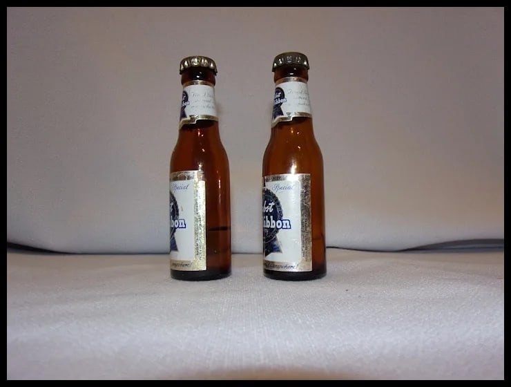 Vintage Pabst Blue Ribbon Miniature Beer Bottle by Bills Milwaukee - 4