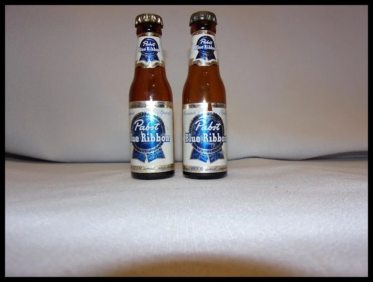 Vintage Pabst Blue Ribbon Miniature Beer Bottle by Bills Milwaukee - 7