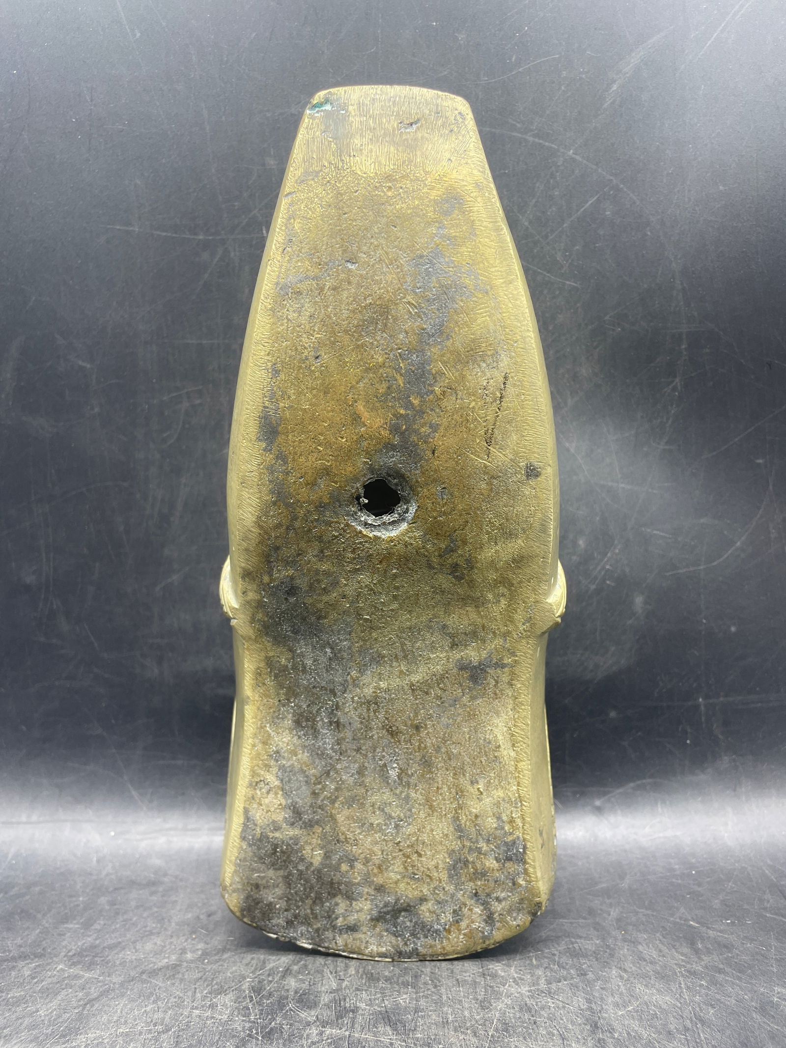 ANTIQUE SPANISH COLONIAL STIRRUP Lion Face Buckle - 6