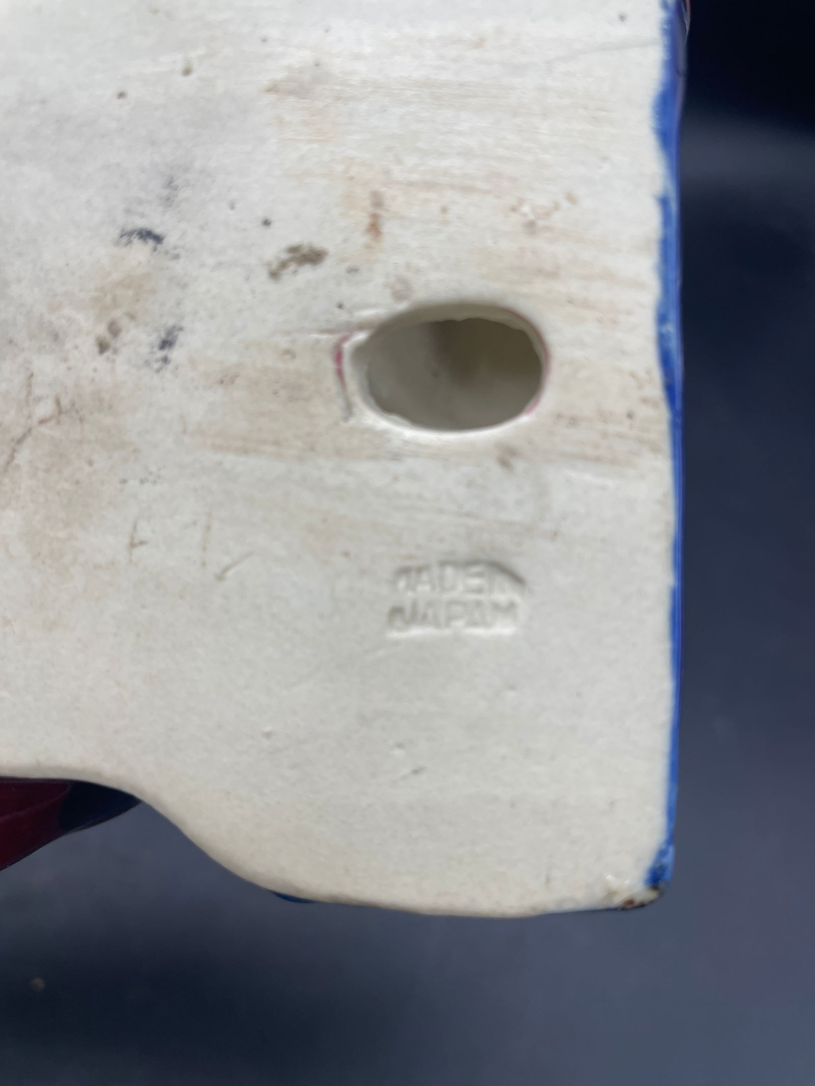 Vintage Majolica Fruits Wall Pocket Japan - 7