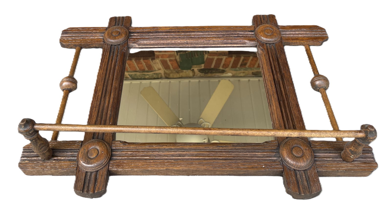 Arts and Crafts Wall Mirror Eastlake Vanity Unit - 2