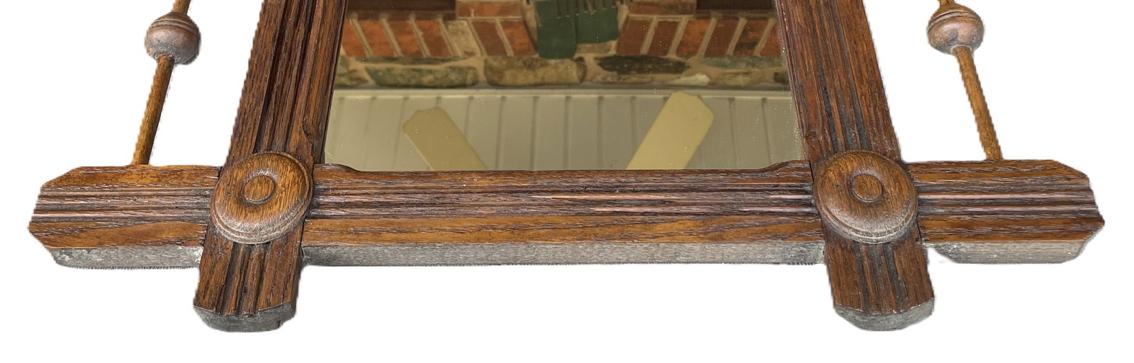 Arts and Crafts Wall Mirror Eastlake Vanity Unit - 5