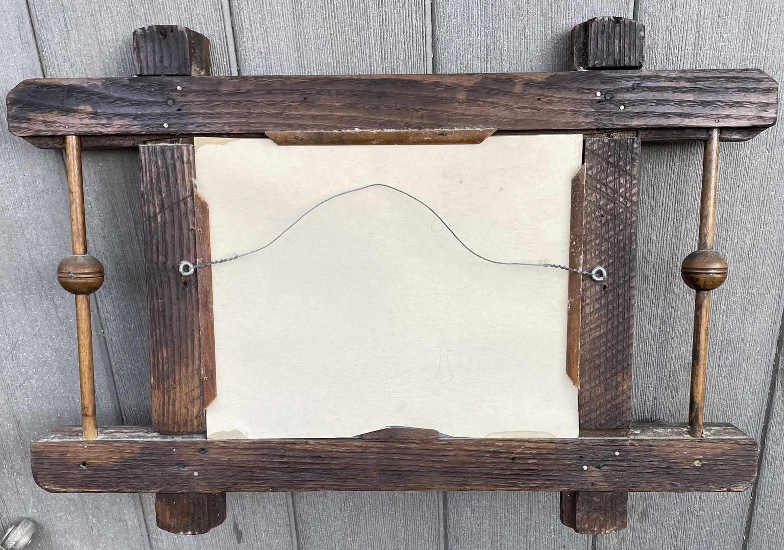 Arts and Crafts Wall Mirror Eastlake Vanity Unit - 6