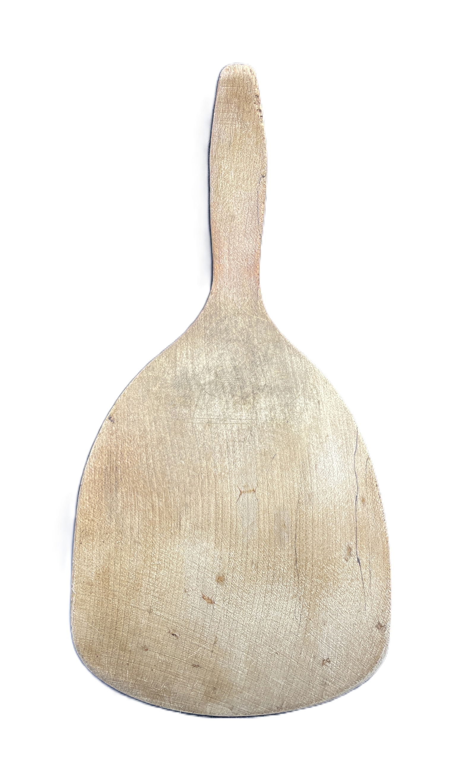 PRIMITIVE HAND CARVED WOODEN BUTTER SCOOP PADDLE SPOON FARMHOUSE - 2