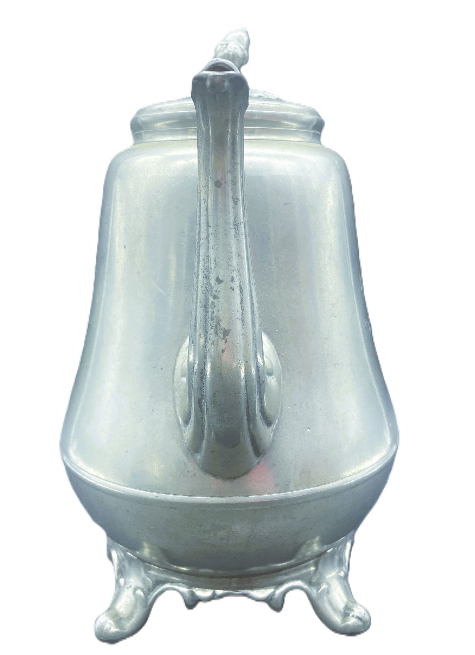 ANTIQUE AMERICAN PEWTER TEAPOT, BOARDMAN & CO., NEW YORK, C. 1805-1850 - 6