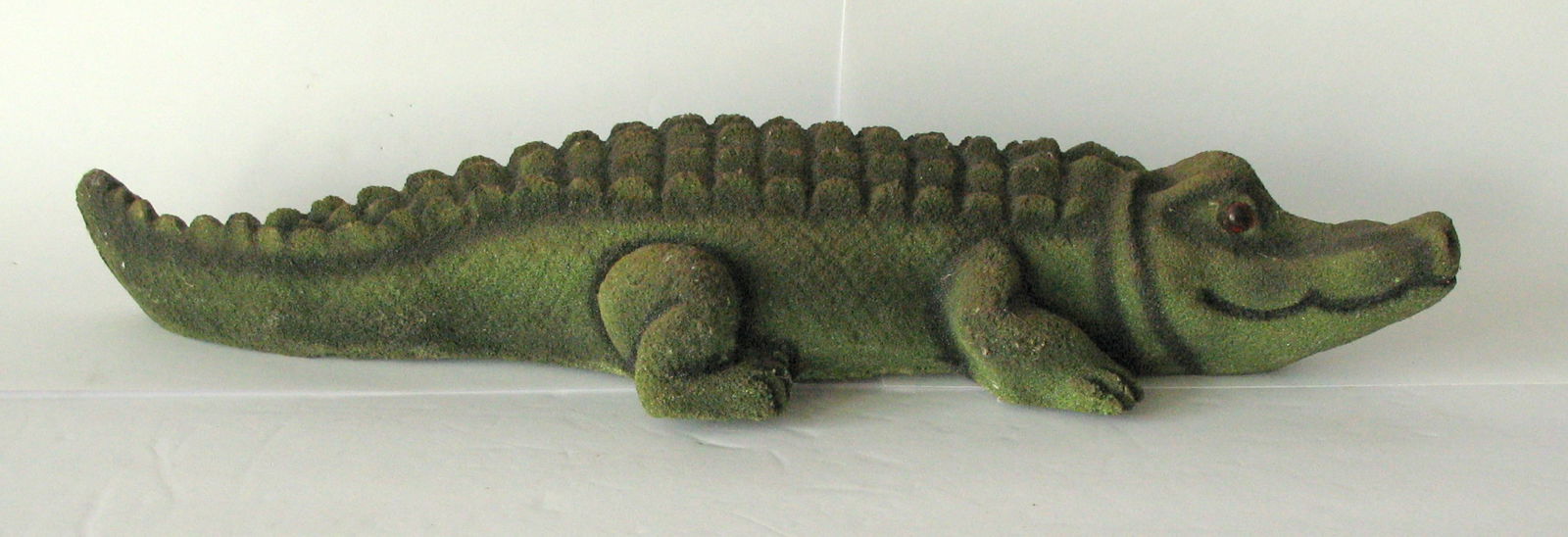Vintage composition folk art alligator figure.