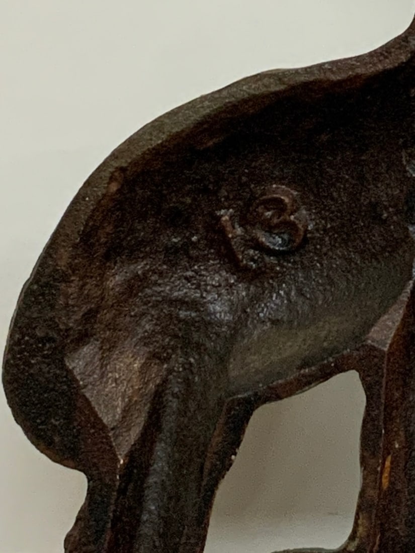 Cast Iron Elephant Doorstop - 6