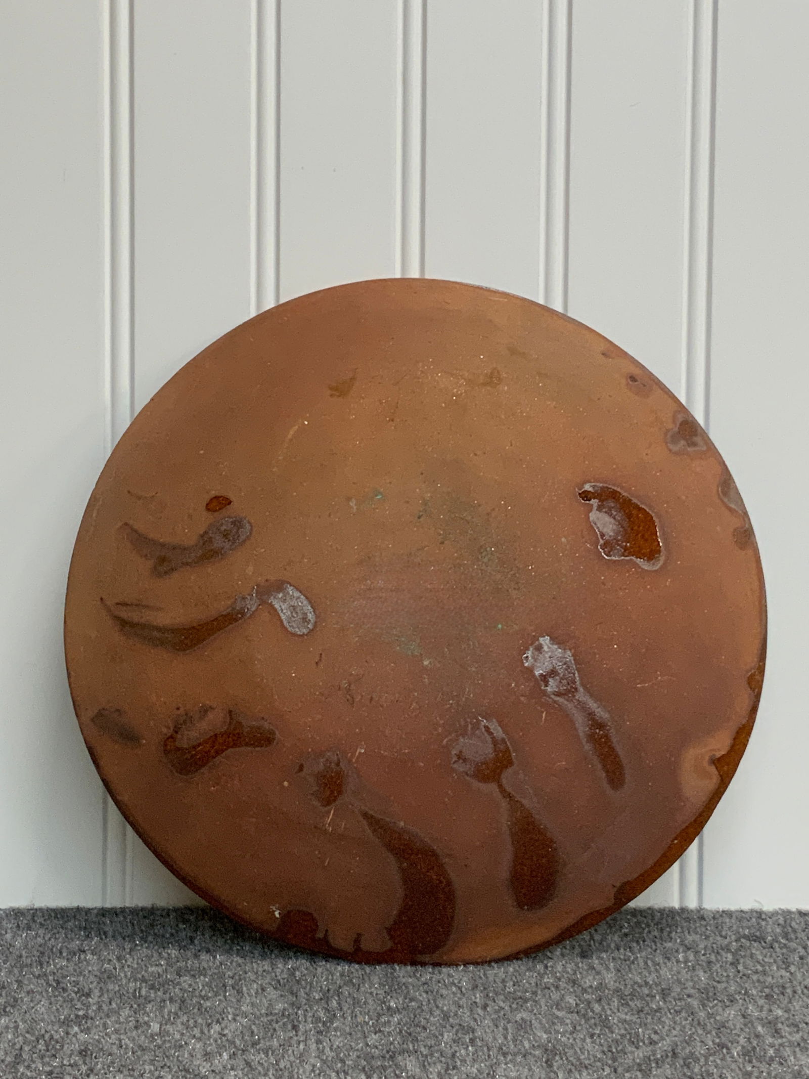 19th C. Redware Plate - 3